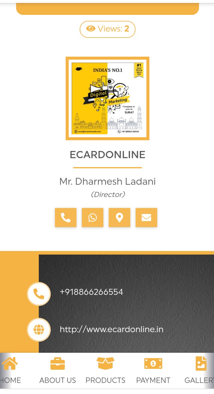 Digital Visiting Cards